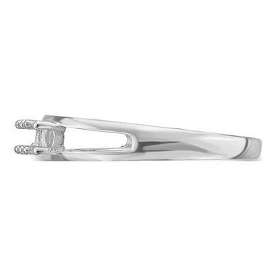 14K White Gold Mother's Ring Mounting – view 3