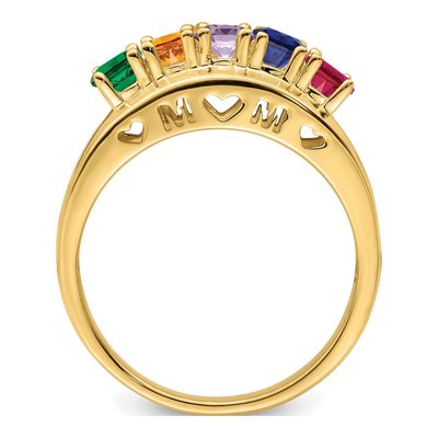 14K Yellow Gold Personalized Family Ring – view 3