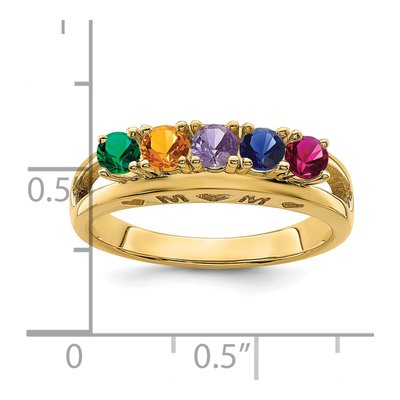 14K Yellow Gold Personalized Family Ring – view 6