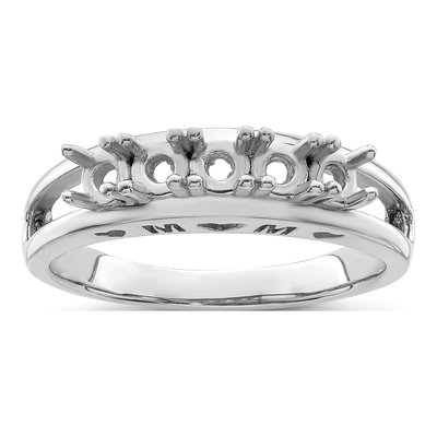 Sterling Silver or 14K White Gold Personalized Family Ring – view 7