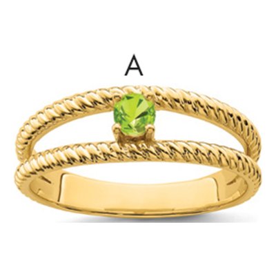 Gold-Plated Sterling Silver Gp Family Ring – view 2