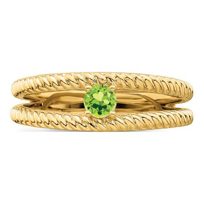 14K Yellow Gold Customizable Family Ring – view 5