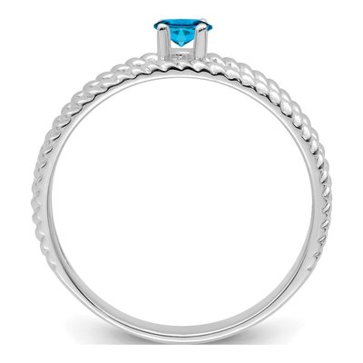 Sterling Silver or 14K White Gold Personalized Family Ring – view 3