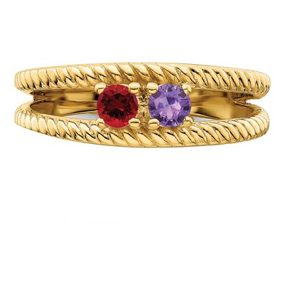 Gold-Plated Sterling Silver Gp Family Ring – view 5