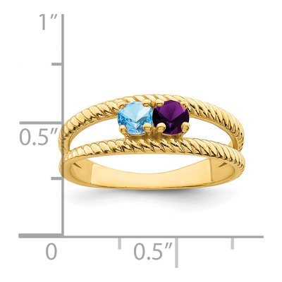 Gold-Plated Sterling Silver Gp Family Ring – view 7