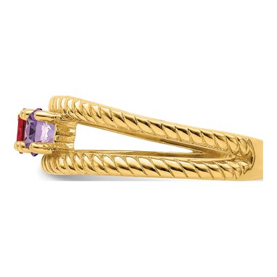 14K Yellow Gold Family Ring – view 4