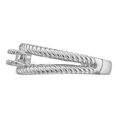 14K White Gold 3-Stone Mother's Ring Mounting – view 5