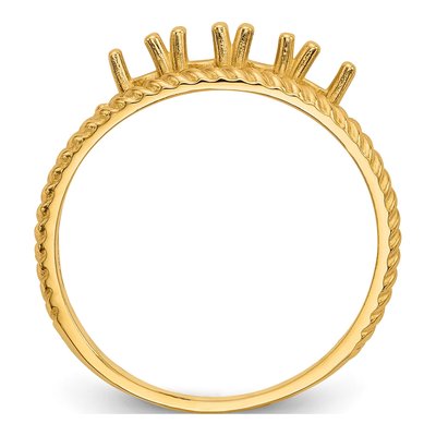 14K Yellow Gold 4-Stone Mother's Ring Mounting – view 2