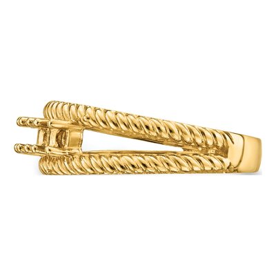 14K Yellow Gold 4-Stone Mother's Ring Mounting – view 3
