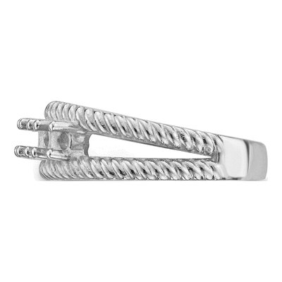 14K White Gold 5-Stone Mother's Ring Mounting – view 6