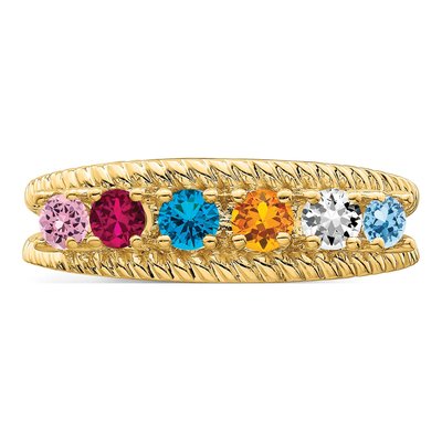 Gold-Plated Sterling Silver Gp Family Ring – view 5