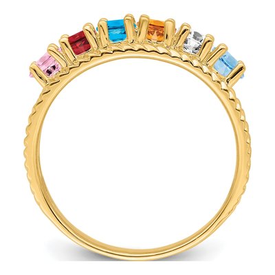 14K Yellow Gold Family Ring – view 3