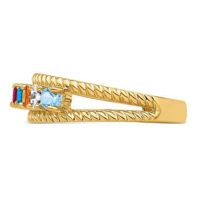 14K Yellow Gold Family Ring – view 4