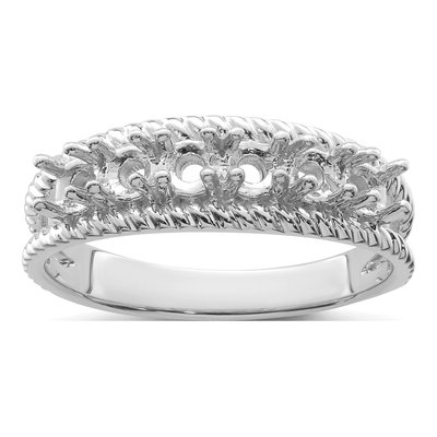 Sterling Silver or 14K White Gold Personalized Family Ring – view 5