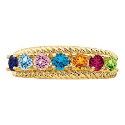 Gold-Plated Sterling Silver Gp Family Ring – view 5