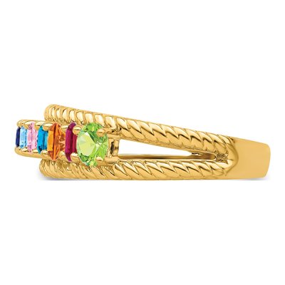 14K Yellow Gold Family Ring – view 4