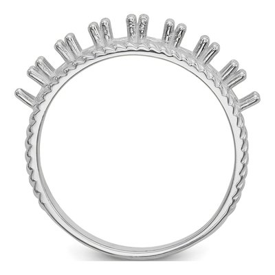 14K White Gold Mother's Ring Mounting – view 5