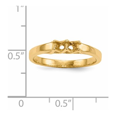 14K Yellow Gold Family Ring Mounting – view 5