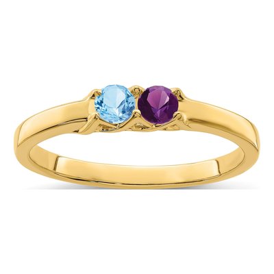 14K Yellow Gold Family Mother's Ring – view 2