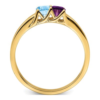 14K Yellow Gold Family Mother's Ring – view 3