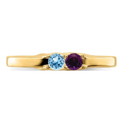 14K Yellow Gold Family Mother's Ring – view 5