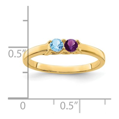 14K Yellow Gold Family Mother's Ring – view 7