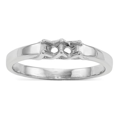 14K White Gold Family Ring Mounting