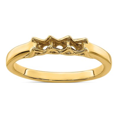 14K Yellow Gold 3-Stone Mother's Ring – view 7