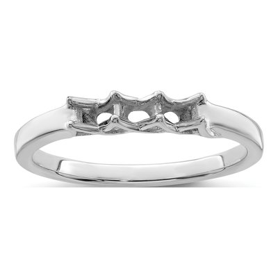14K White Gold 3-Stone Mother's Ring – view 7