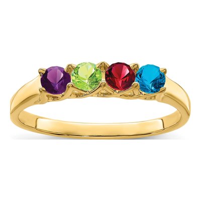 14K Yellow Gold Family Ring Mounting
