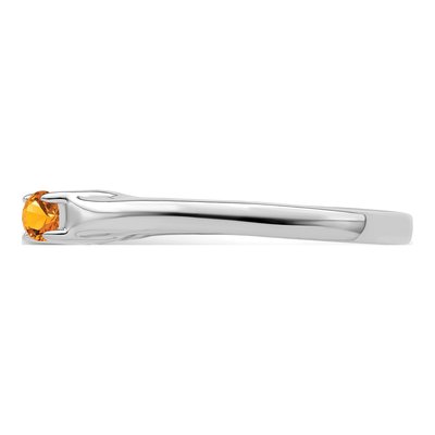 Sterling Silver or 14K White Gold 4-Stone Mother's Ring – view 4