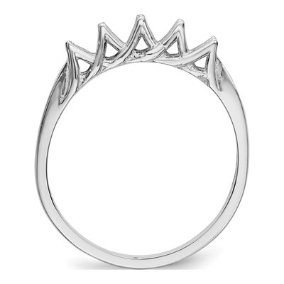 14K White Gold Family Ring Mounting – view 7