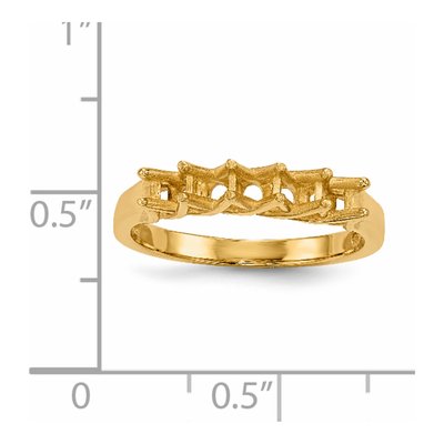 14K Yellow Gold Family Ring Mounting – view 5