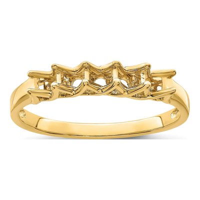 14K Yellow Gold 5-Stone Personalized Mother's Ring – view 8