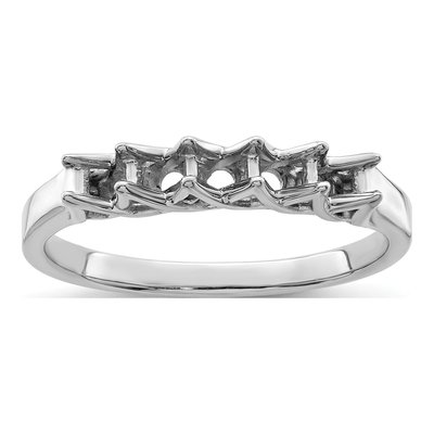 14K White Gold 5-Stone Mother's Ring – view 7