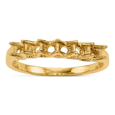 14K Yellow Gold Family Ring Mounting – view 6