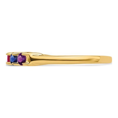 14K Yellow Gold Custom Family Mother's Ring – view 4