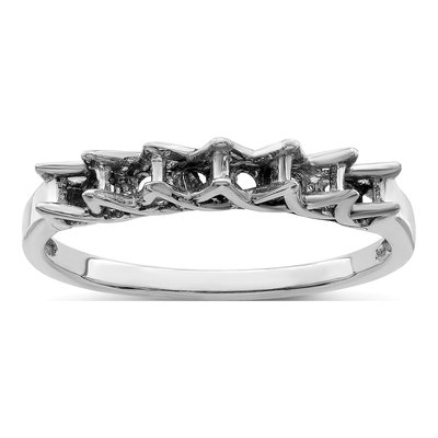 Sterling Silver or 14K White Gold 6-Stone Mother's Ring – view 7