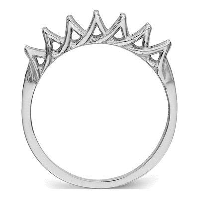 14K White Gold Family Ring Mounting – view 7