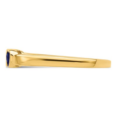 14K Yellow Gold 2-Stone Personalized Mother's Ring – view 4