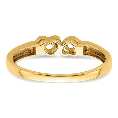 14K Yellow Gold 2-Stone Personalized Mother's Ring – view 6
