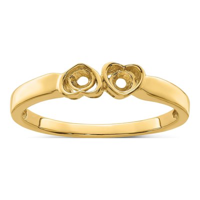 14K Yellow Gold 2-Stone Personalized Mother's Ring – view 8