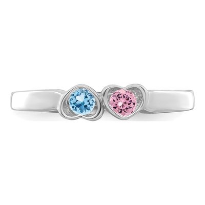 Sterling Silver Personalized Mother's Ring – view 5