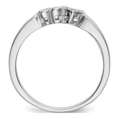 Personalized 2-Name White Gold Couple's Ring – view 7