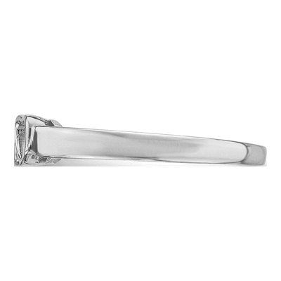 Personalized 2-Name White Gold Couple's Ring – view 8