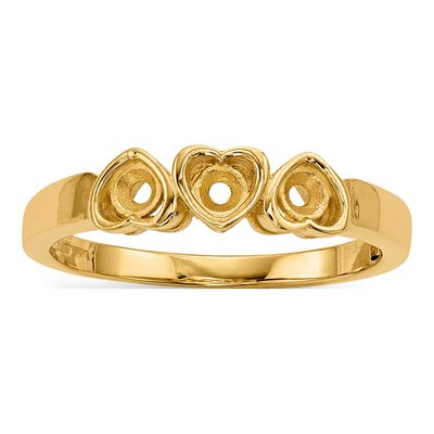 14K Yellow Gold Family Ring Mounting – view 4