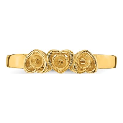 14K Yellow Gold Family Ring Mounting – view 8