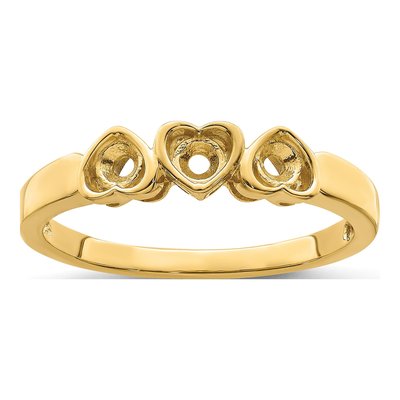14K Yellow Gold 3-Stone Mother's Ring – view 8