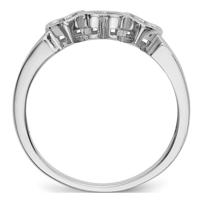 14K White Gold Family Ring Mounting – view 7