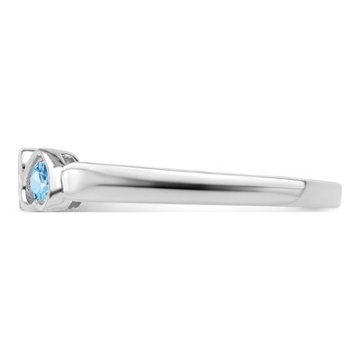 14K White Gold Family Ring – view 4